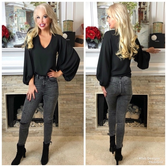 LAST PAIR! VERVET High Waisted Black Acid Wash Skinny Jeans! - Picture 3 of 8